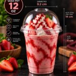 VASO PET 12 OZ C/TAPA DOMO